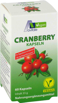 Avitale GmbH CRANBERRY VEGAN Kapseln 400 mg 60 St 11362829