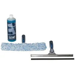 Lewi 26522 Fensterreinigungs Set 6 teilig Fensterputz Set praktisches Einsteigerset für perfekte Ergebnisse