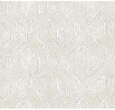 Candice Olson Fine Line Taupe Geometric Wallpaper