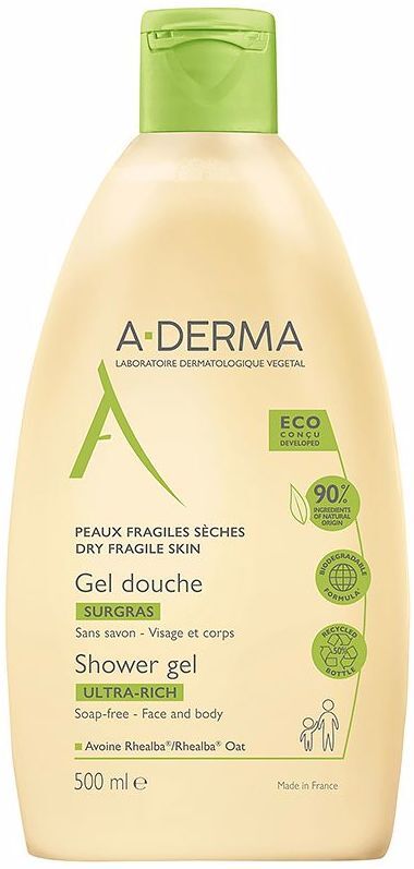 A-DERMA Ultra Rich Shower Gel 500 ml 1 Unit
