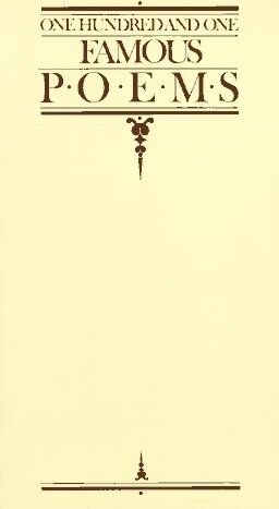 Cook, Roy Jay - One Hundred One Famous Poems: With a Prose Supplement - Preis vom 09.10.2026 07:28:09 h