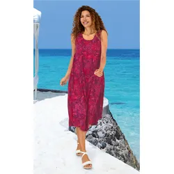 Viskose-Kleid in Muster fuchsia in Größe 44 von DW-Shop, Fuchsia, 44