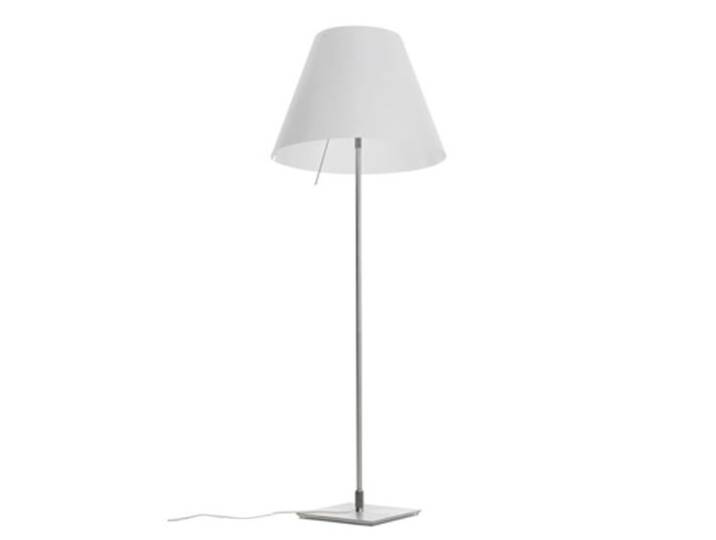 LUCEPLAN lampadaire GRANDE COSTANZA D13Gt (Blanc - aluminium et polycarbonate)