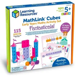 Learning Resources Blöcke Mathe-Würfel MathLink-Würfel-Set (Englisch)
