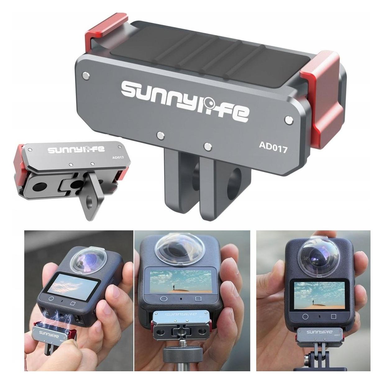 Sunnylife Magnetischer Schnellwechsel-Adapter - 1/4 GoPro auf DJI Action 5 Pro/4/3 - AD017-T (Sunnylife)