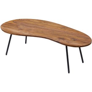 Wohnling Couchtisch WL5.617, aus Massivholz, sheesham, oval, (B/T) 122 x 63 cm