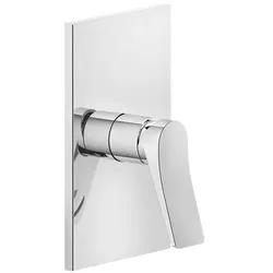 Gessi Rilievo, Fertigmontageset Einhebelmischer ohne Umstellung für Wanne/Dusche, ein Ausgang, 59061706, Farbe: Metall Schwarz PVD