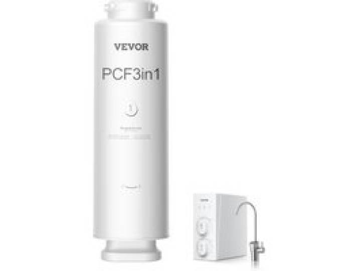 VEVOR Système d'osmose inverse, 5 couches, remplacement filtre à eau par osmose inverse, réduit chlore et odeurs, filtre composite PCF, pour système filtration d'eau sous évier SS-001, SS-003, SS-005