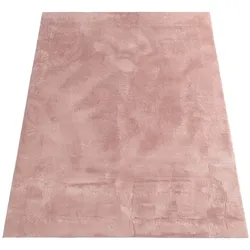 KADIMA DESIGN Teppich Kurzflor waschbar Einfarbig Wohnzimmer schmutzabweisend Pink  160x220 | 100% Polyester | Florhöhe: 10 mm | Maschinenwäsche, pflegeleicht