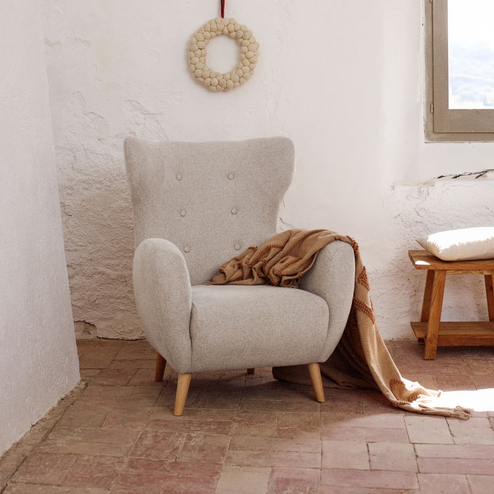 Kave Home Fauteuil Patio Retro Beige