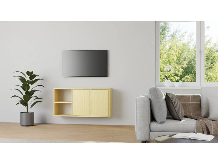 Hängesideboard aus Kiefer Kiefer Natur geölt