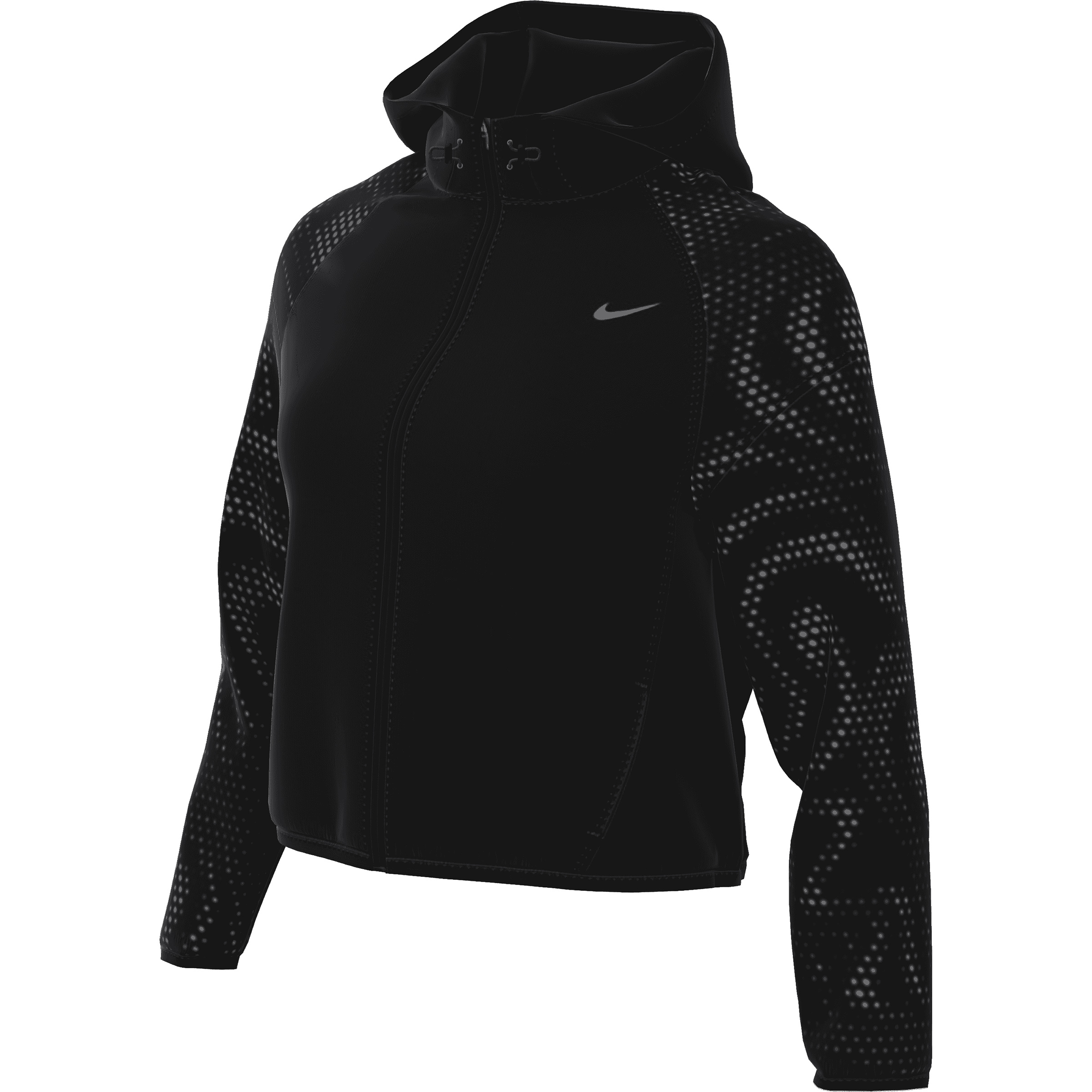 Nike Tempo Flash Repel Damen Laufjacke schwarz Größe S Laufen | Trailrunning Klein verpackbar Wasserabweisend