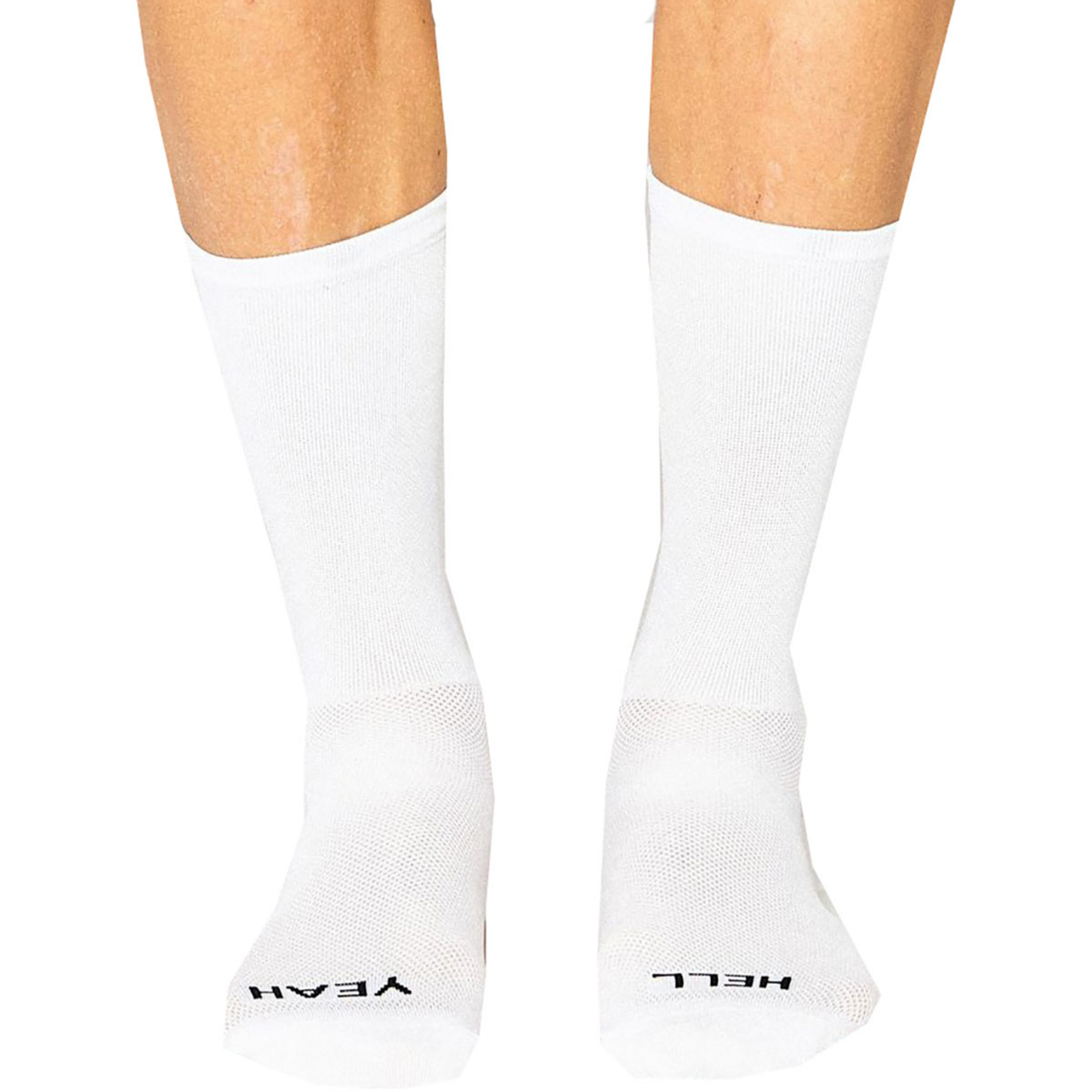 Fingerscrossed Hell Yeah 1.0 Fahrradsocken weiss Größe 47 Mountainbike | Rennrad | Gravel Kompressionseffekt