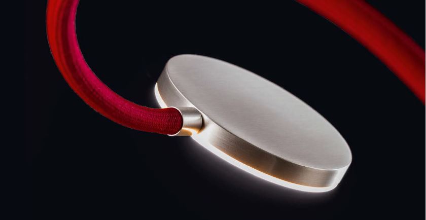 Holtkötter LED-Leseleuchte FLEX Alu/rot 9920-1-792 4251322750746