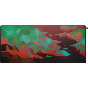 CHERRY Mauspad XTRFY GP5 Litus Red XL, mit Küstenmotiv, 920 x 400 mm, Stoff