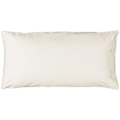 Kissenbezug MÖVE "Möve Luxery", beige (champagne), B:80cm L:40cm, Satin, Obermaterial: 100% Baumwolle, Kissenbezüge, Kissenbezug, mit elegantem Zierstick