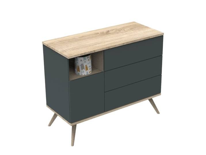 Commode 1 porte 3 tiroirs