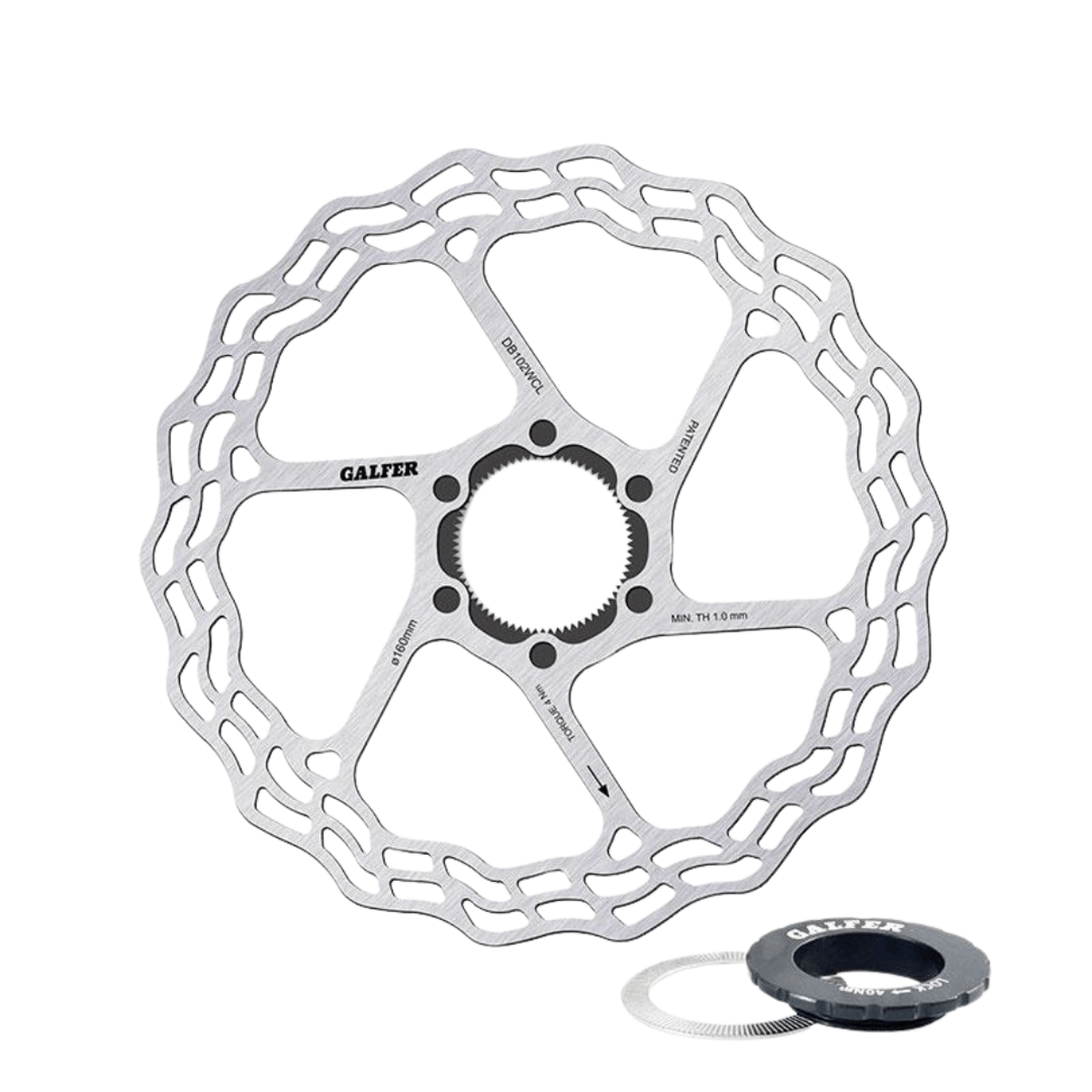GES Disco de freio DISC WAVE CENTER-LOCK ROAD 0 160 MM Unisex