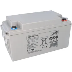 FIAMM 12FGL70/L Longlife AGM Bleiakku 12V 70Ah M6-Innengewinde