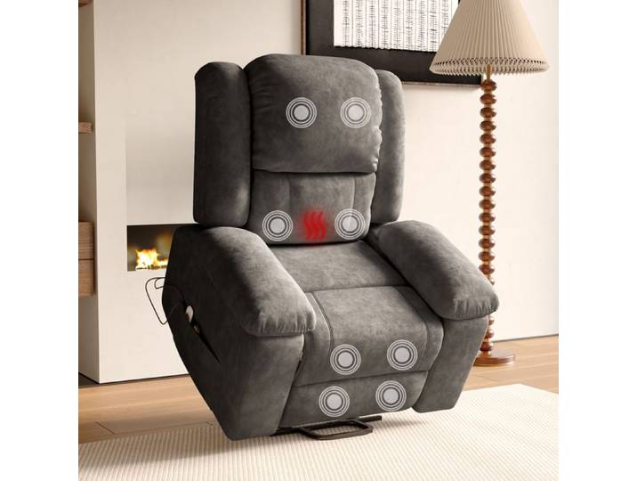 Fauteuil de Relaxation Massant-DADEA-Fauteuil Relax électrique Massant Fauteuil RéGlable 90 à 160° avec Fonction de Chauffage