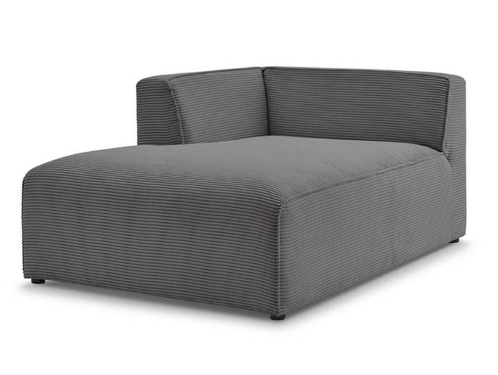 Récamière BOBOCHIC MEGEVE Cord-Stoff dunkelgrau