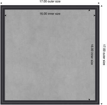 Amanti Art Edith Wood Framed Magnetic Board