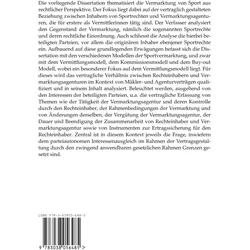 Der Vermittlungsvertrag in der Vermarktung von Sport, Fachbücher von Joel Fink