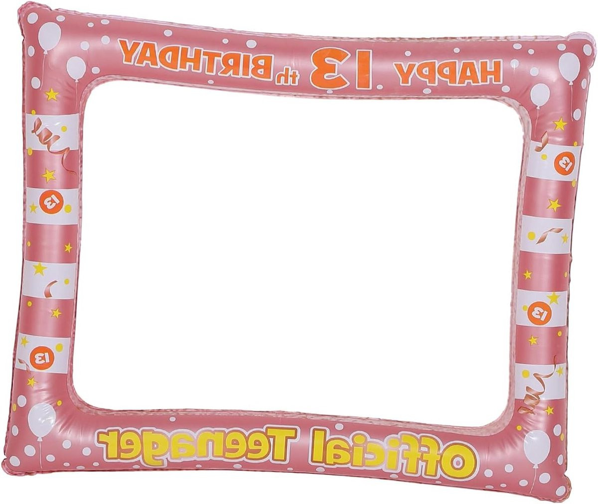 Opblaasbaar Selfie Frame voor Feestfoto's - Roségoud - 71 x 58 cm