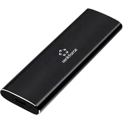 Renkforce Tragbare externe SSD 1 TB USB-C USB 3.2 Basic (1 TB), Externe SSD, Schwarz