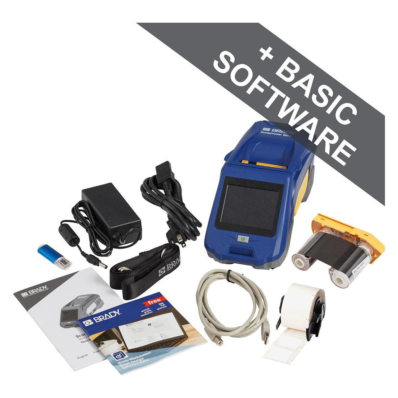 Brady M611-EU-BT-W, M611-Etikettendrucker-EU, mobiler Thermotransfer-Drucker, LCD Touchscreen, PC- (300 dpi) (M611-EU-BT-W)