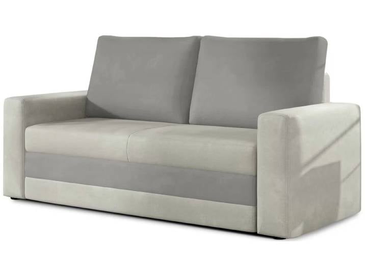 Graues 2-Sitzer-Sofa WAVE DUO, ausziehbar