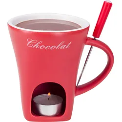 Schokoladenfondue-Tasse - Rot