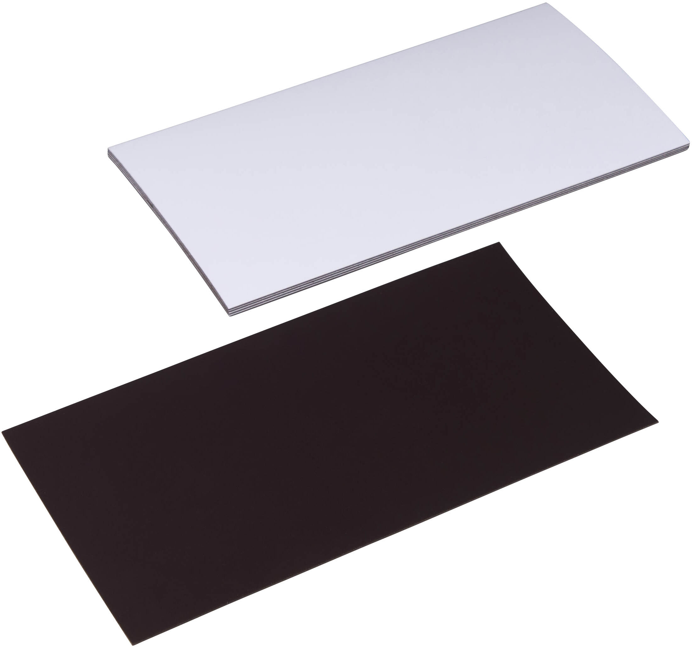 SPRINTIS 100 Unités - Étiquettes magnétiques inscriptibles blanc   80 x 150 mm, ferrite, PVC