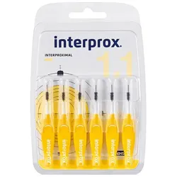 INTERPROX reg mini gelb Interdentalbürste Blister 6 St