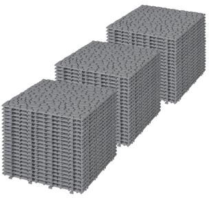 Kodotan sofa 12 x 12 Inch Interlocking Deck Tiles Plastic Waterproof Outdoor All Weather Anti-slip, Weight Capacity Upto 440 LBS, Pack of 60
