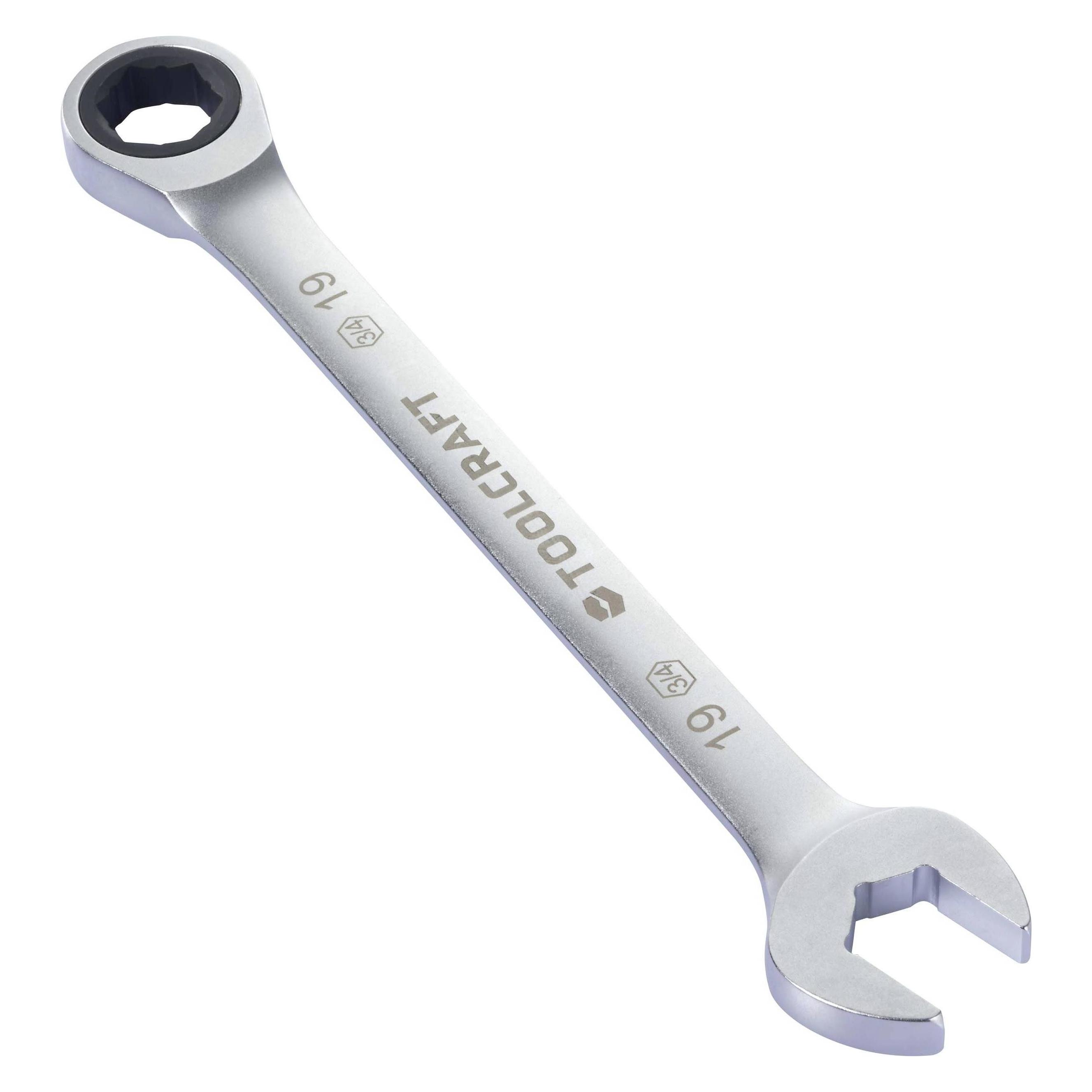 Toolcraft TO-9626412 Ratschen-Einringschlüssel-Satz 7teilig Schlüsselweite (Met (10 mm, 12 mm, 13 mm, 14 mm, 17 mm, 19 mm, 8 mm) (TO-9626412)