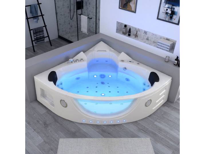 Baignoire Balnéo d'angle Seattle 38 jets Whirlpool