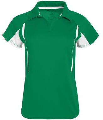 Holloway 222730 Women's Avenger Polo Shirt in Kelly/White size 2XL   Polyester
