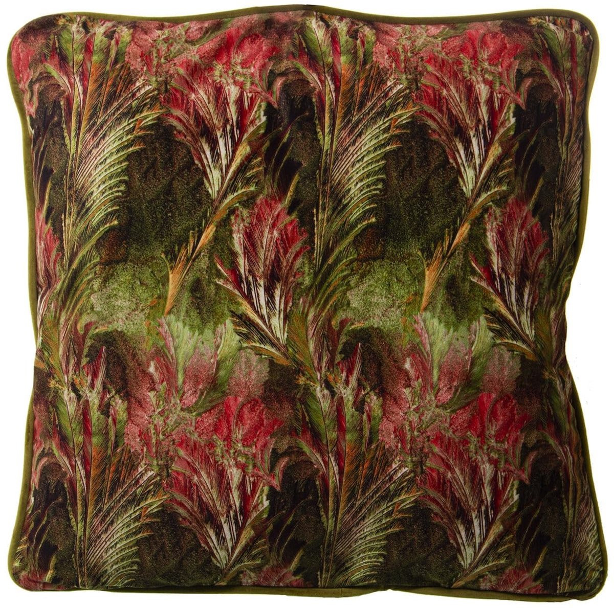 Decoratief kussen multicolour textiel met rits