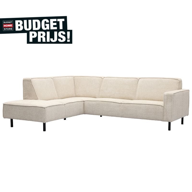 Budget Home Store Bank Yaro hoekziteiland links met 2,5-zits moderne loungebank