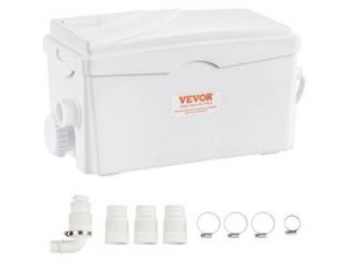 VEVOR Hebeanlage, 350 W, 6000 l/h Durchfluss, 7 m Förderhöhe, Abwasserpumpe mit 3 Wassereinlässen für Keller, Küche, Spüle, Dusche, Badewanne, Wäscheabwasserentsorgung, Aufspülmaschine