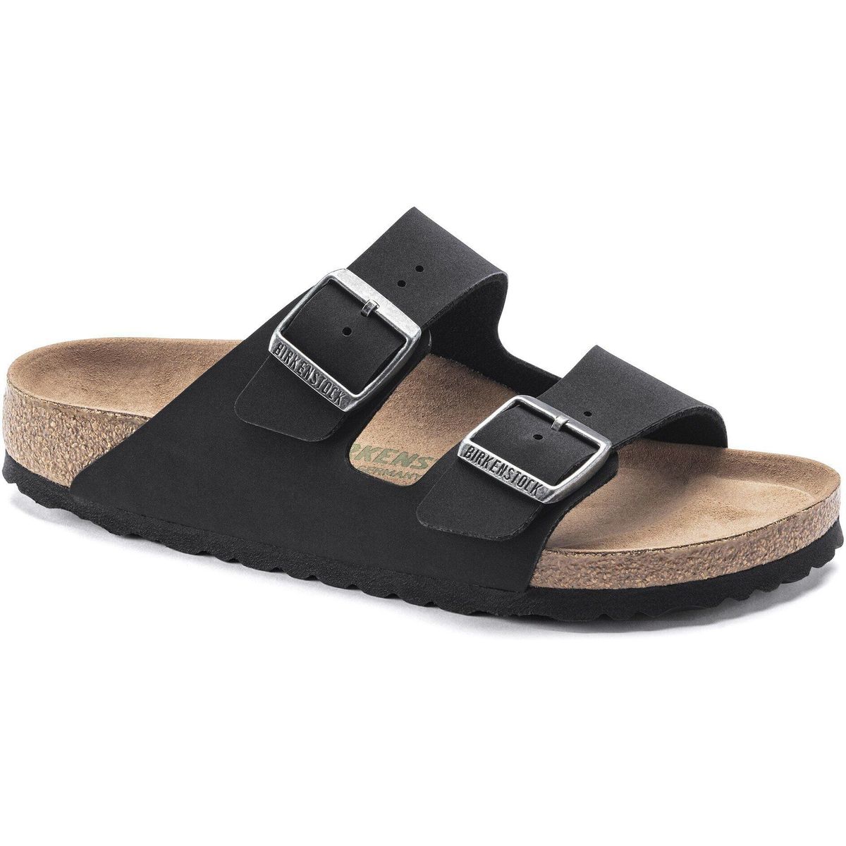 Birkenstock Arizona Vegan Birkibuc Unisex black (1) Schmal 38 1019057-1-38