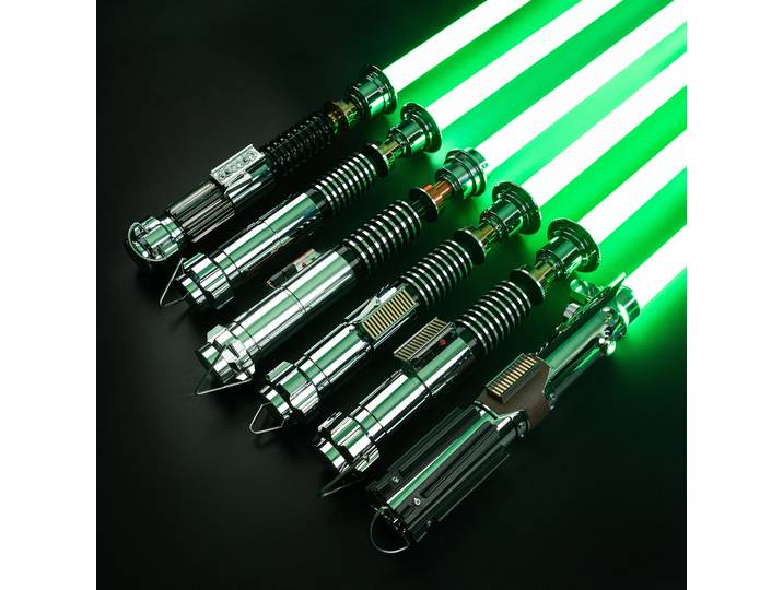 DamienSaber-Sabre laser Bluetooth Luke Skywalker avec poignée en métal, lampe de dueling, document MF ite, proxy, 34 sons, uniformément ts