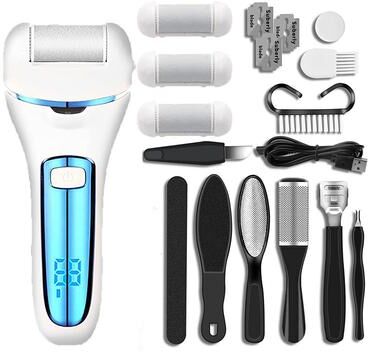 Inspire Daily Merch Electric Foot File Callus Remover For Heels, Dead Skin And Callus Removal Tool For Professional Foot Care white