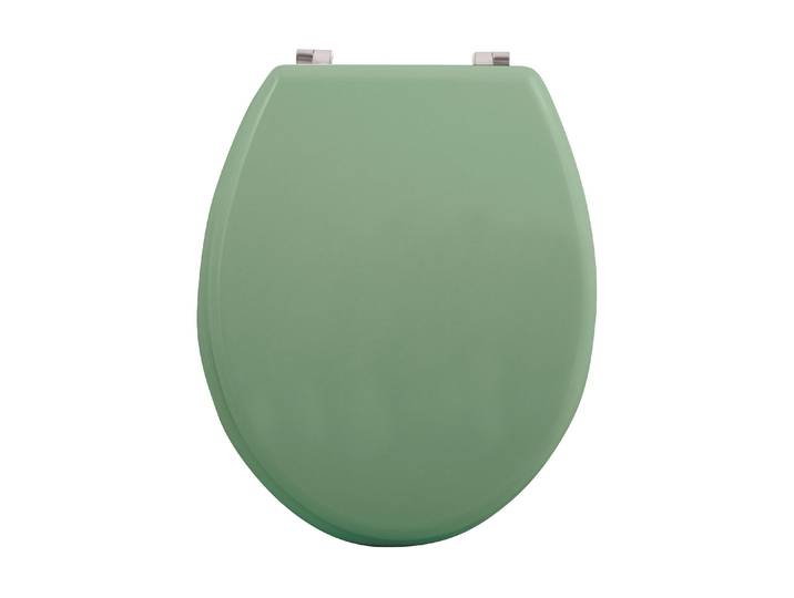 WC-Sitz MSV MSV Toilettensitz Grün , grün, B:45cm L:37cm, Edelstahl, MDF - Mitteldichte Holzfaserplatte, WC-Sitze, WC-Sitz