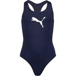 PUMA Swim Racerback Badeanzug Mädchen 01 - navy 152