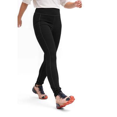Funktionsleggings MAIER SPORTS "Da-Tight el. MS FAV Long Tight W", Damen, Gr. 38, N-Gr, schwarz, Obermaterial: 85% Polyamid, 15% Elasthan, Hosen, für Wandern und aktive Unternehmungen, elastischer Materialmix