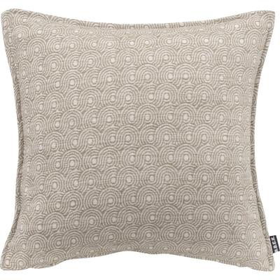 Dekokissen H.O.C.K. "Ivo", grün (lindgrün, gemustert), B:40cm H:10cm L:40cm, Polyester, Dekokissen_Sitzkissen_Kissenhüllen, leicht gemustert