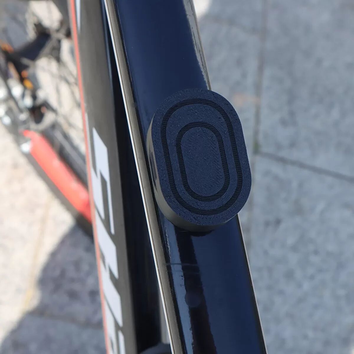INF Coque magnétique de protection compatible avec Xiaomi Tag - Support vélo ABS noir, antivol discret, résistant aux
