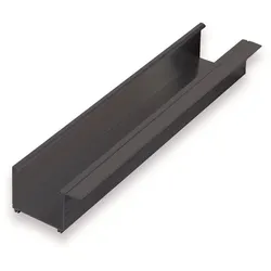 Kastenrinne 90 mm aus Aluminium – anthrazit (RAL 7016) 5100 mm